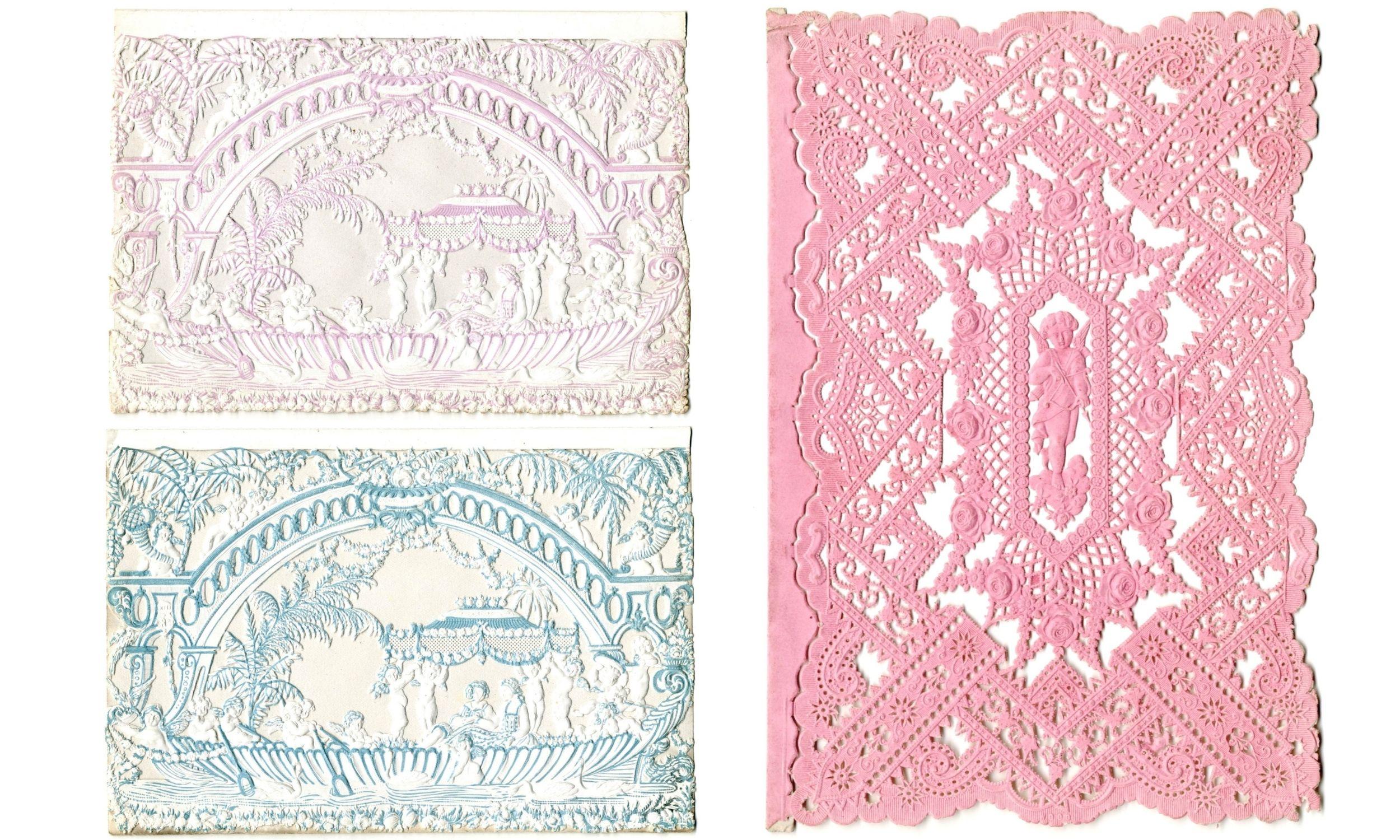 Victorian Greeting Card Lace Paper Robert C. Williams Museum of